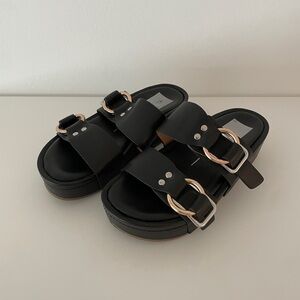 Dolce Vita Black Platform Sandals